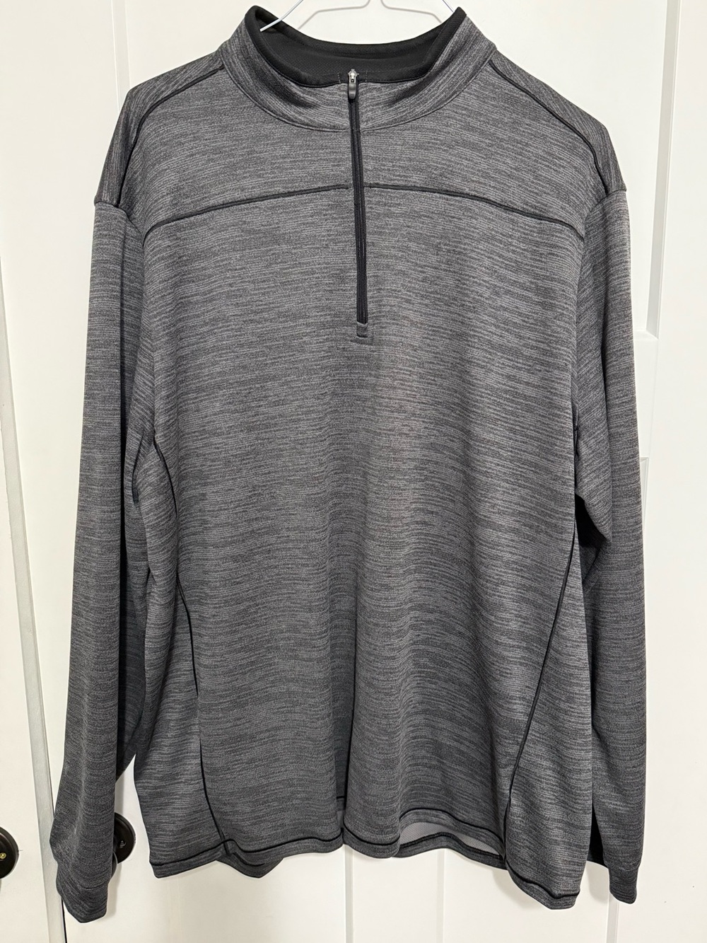 Pebble Beach Men's Performance golf quarter zip - Charcoal Gray